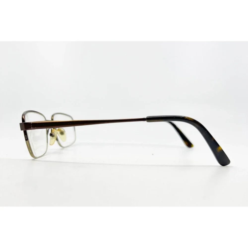 Chesterfield Eyeglasses Mens Brown Titanium Half Rim CH869T 53-19-140